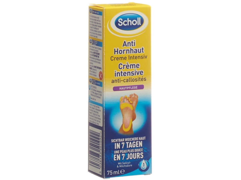 SCHOLL crème intensive anti-callosités tube 75 ml SCHOLL crème intensive anti-callosités tube 75 ml